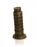 XXL Tower of Pisa Candle - Brass